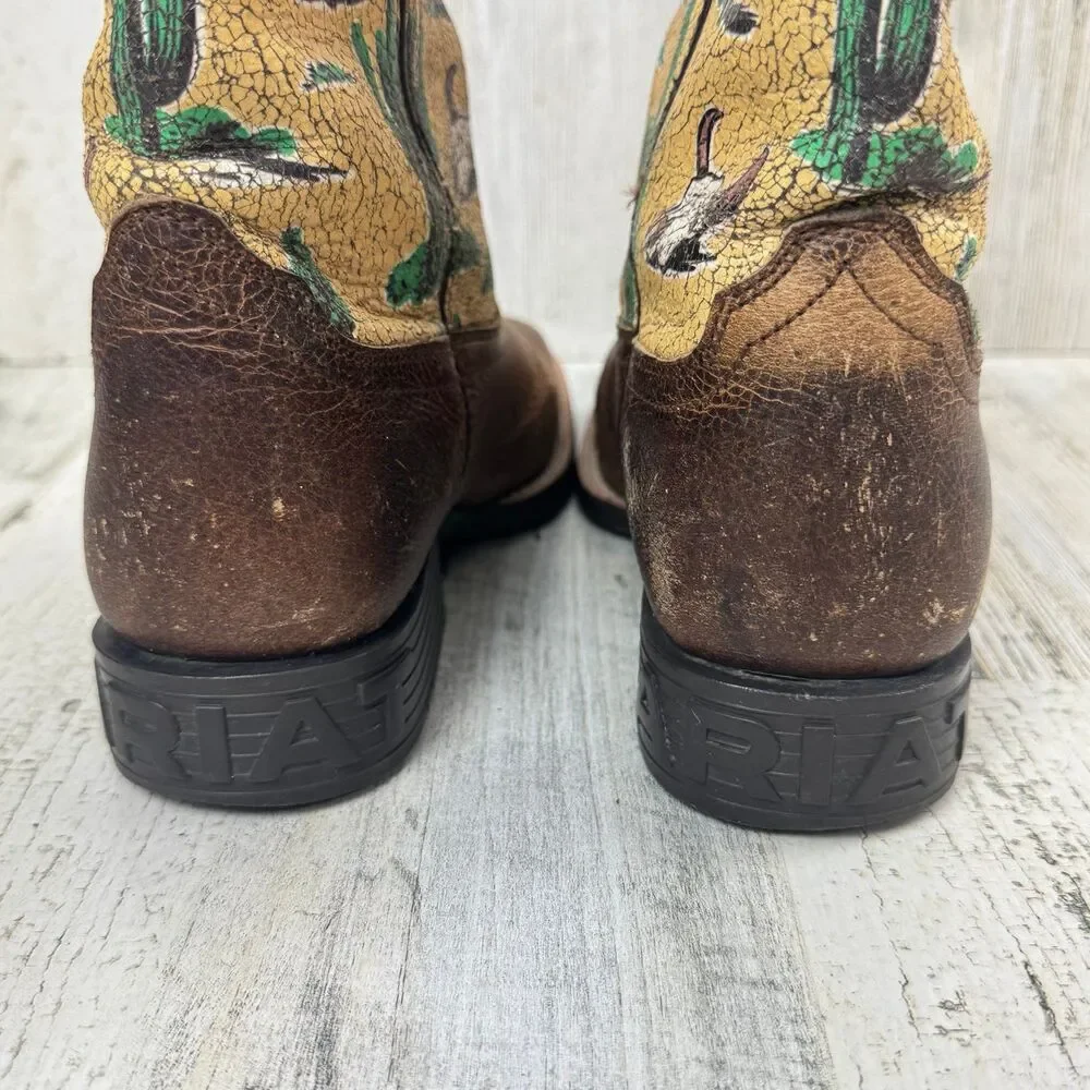 Ariat Kids Round Up Wide Square Toe Western Boot (Little Kid/Big Kid)a size 3
